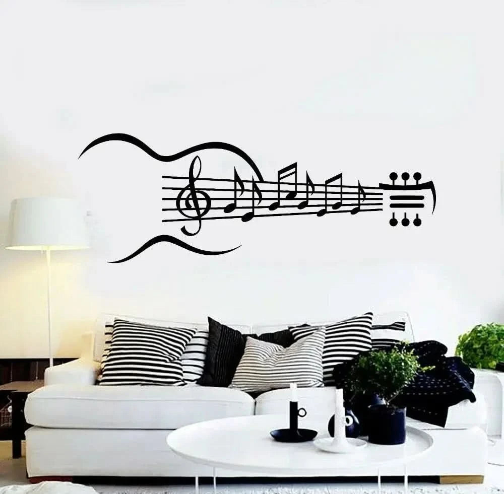 guitar wall sticker