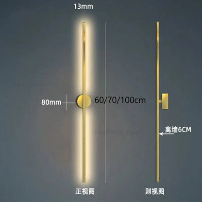 Modern Simple Line Wall Lamps