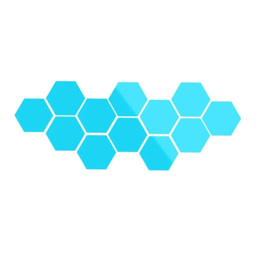 DIY Removable Hexagon Mirror Wall