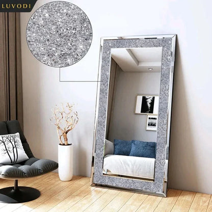 LUVODI Large Silver Sparkly